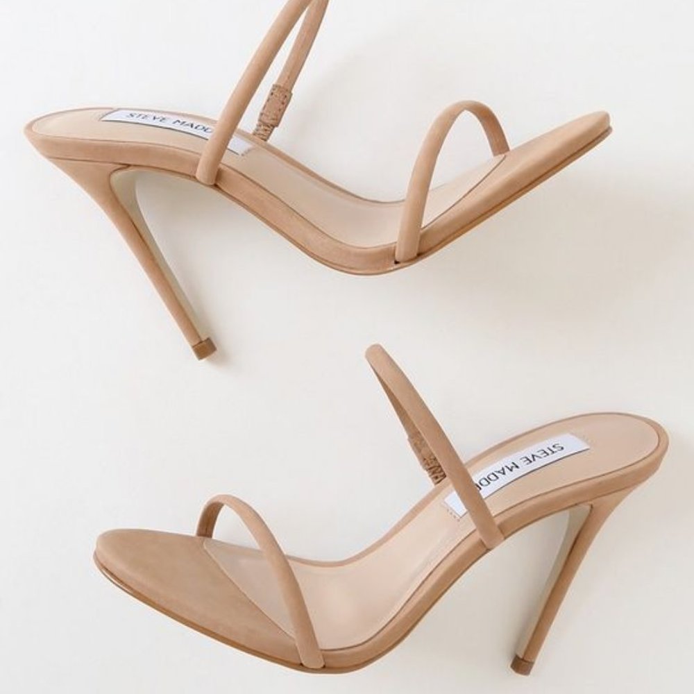 Steve Madden Minimalist nude heel sandals